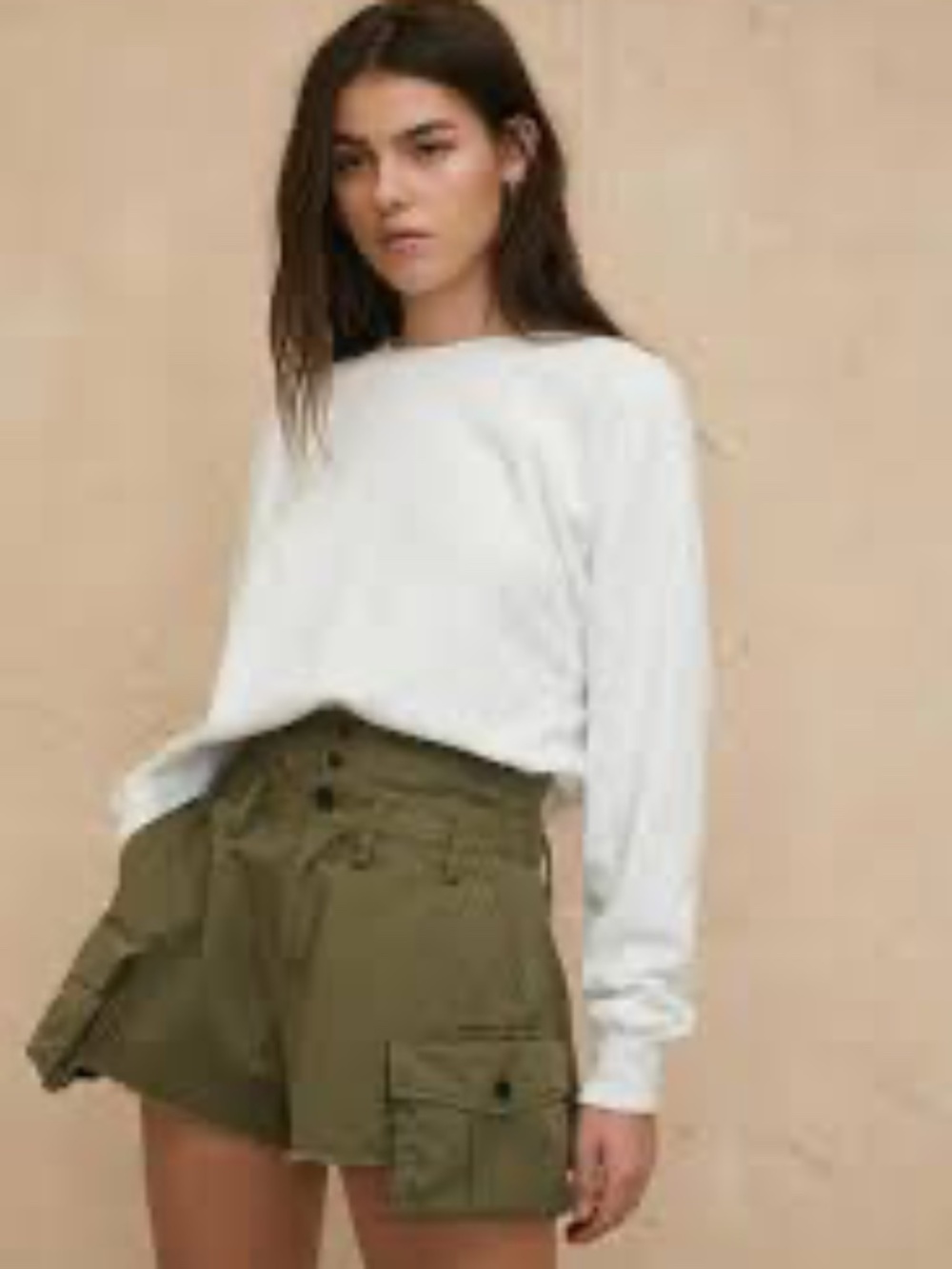 New Marissa Webb Revolve Women's Size 0 Green Easton Corset Cargo Shorts